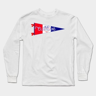 Cleveland Flag Pennant Long Sleeve T-Shirt